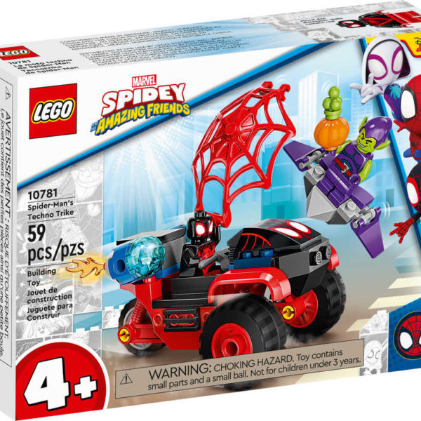 LEGO MARVEL Miles Morales: Spiderman a jeho techno tříkolka 10781 STAVEBNICE