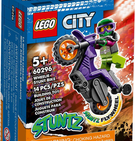 LEGO CITY Wheelie motorka 60296 STAVEBNICE