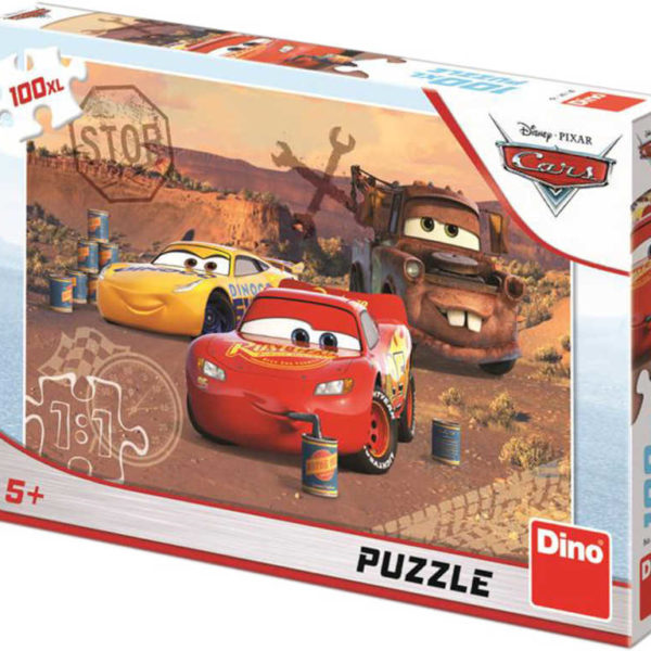 DINO Puzzle 100 dílků XL Piknik Auta (Cars) 47x33cm skládačka