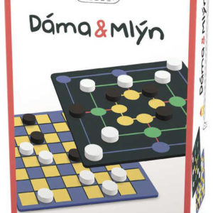 DINO Hra cestovní Dáma a Mlýn 2v1 *SPOLEČENSKÉ HRY*