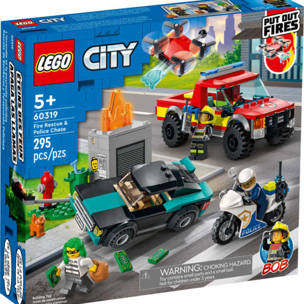 LEGO CITY Hasiči a policejní honička 60319 STAVEBNICE