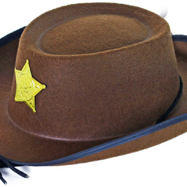KARNEVAL Klobouk kovbojský s hvězdou šerifa *KARNEVALOVÝ DOPLNĚK*