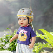 ZAPF BABY BORN Ochranná helma na kolo stříbrná pro panenku miminko ZAPF BABY BORN Ochranná helma na kolo stříbrná pro panenku miminko