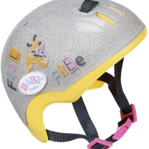 ZAPF BABY BORN Ochranná helma na kolo stříbrná pro panenku miminko ZAPF BABY BORN Ochranná helma na kolo stříbrná pro panenku miminko