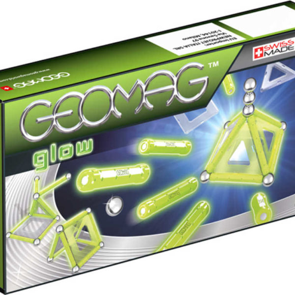 GEOMAG Glow 22 dílků ve tmě svítící magnetická STAVEBNICE