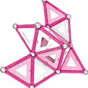 GEOMAG Pink 68 dílků růžová magnetická STAVEBNICE
