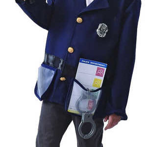 KARNEVAL Šaty policista vel. L (130-140 cm) 9-12 let KOSTÝM