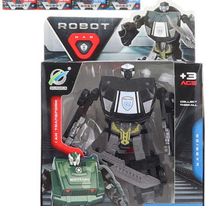 Transrobot 10cm auto záchranné robot s přeměnou 2v1 4 druhy plast