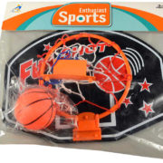 Basketbalový set deska 35x23cm s košíkem a míčem v sáčku