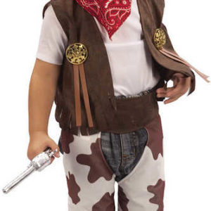 KARNEVAL Šaty KOVBOJ vel.XS (92-104 cm) KOSTÝM