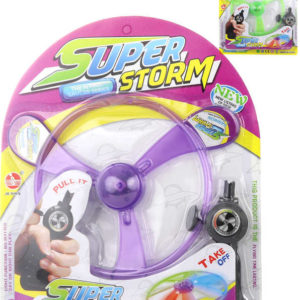 Vrtule vystřelovací disk na baterie Světlo 2 barvy na kartě plast