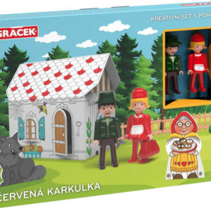 EFKO IGRÁČEK Červená Karkulka kreativní set se 2 figurkami a pohádkou
