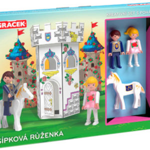 EFKO IGRÁČEK Šípková Růženka kreativní set se 2 figurkami a pohádkou