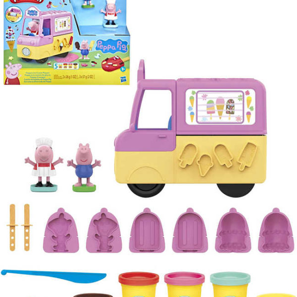 HASBRO PLAY-DOH Peppa Pig Zmrzlina herní set 2 figurky s modelínou a doplňky