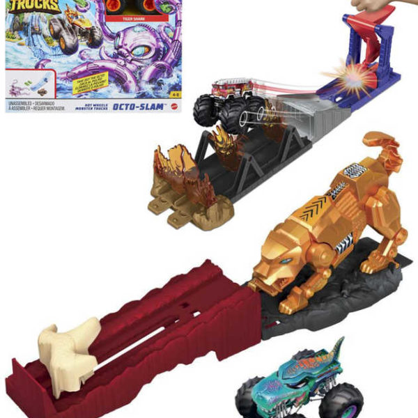 MATTEL HOT WHEELS Monster truck akční set dráha s autem 3 druhy