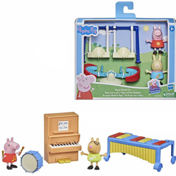 HASBRO Prasátko Peppa Pig Peppiny zážitky herní set se 2 figurkami v krabici