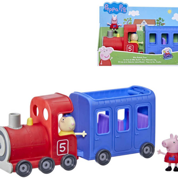 HASBRO Prasátko Peppa Pig Vlak slečny králíčkové set se 2 figurkami