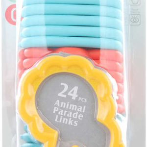 Baby řetěz zvířátka 24 dílků zábrana na kočárek pro miminko plast
