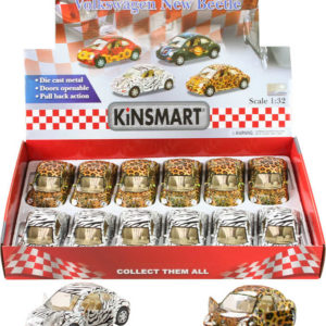 KINSMART Auto model 1:32 VW New Beetle kov PB 13cm 2 druhy