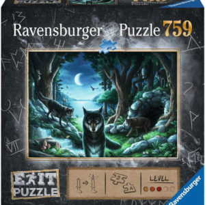 RAVENSBURGER Hra puzzle únikové Vlk 759 dílků 70x50cm skládačka 2v1