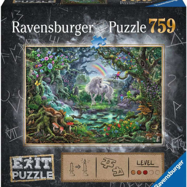 RAVENSBURGER Hra puzzle únikové Jednorožec 759 dílků 70x50cm skládačka 2v1