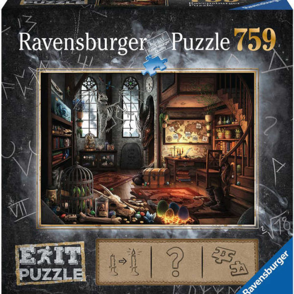 RAVENSBURGER Hra puzzle únikové Dračí laboratoř 759 dílků 70x50cm skládačka 2v1