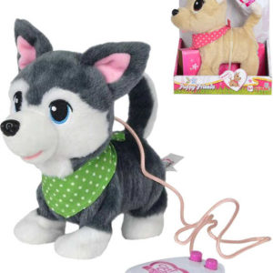 SIMBA Chi Chi Love Friends štěňátko na kabel chodí štěká na baterie Zvuk