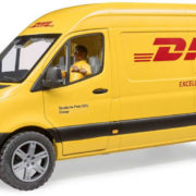 BRUDER 02670 Auto Mercedes-Benz Sprinter DHL set s řidičem a doplňky