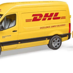 BRUDER 02670 Auto Mercedes-Benz Sprinter DHL set s řidičem a doplňky