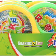 Pálky barevné plastové set se 2 míčky soft tenis v síťce