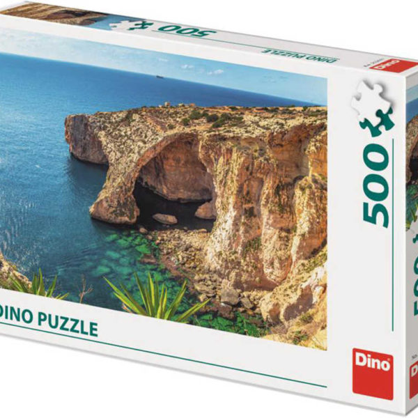 DINO Puzzle 500 dílků Malta pláž foto 47x33cm skládačka