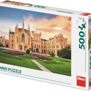 DINO Puzzle 500 dílků Zámek lednice foto 47x33cm skládačka