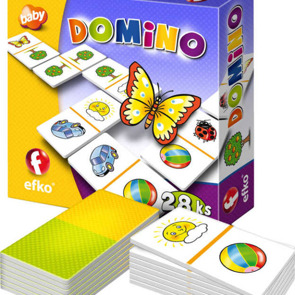 EFKO Hra baby Domino 28 kartiček *SPOLEČENSKÉ HRY*