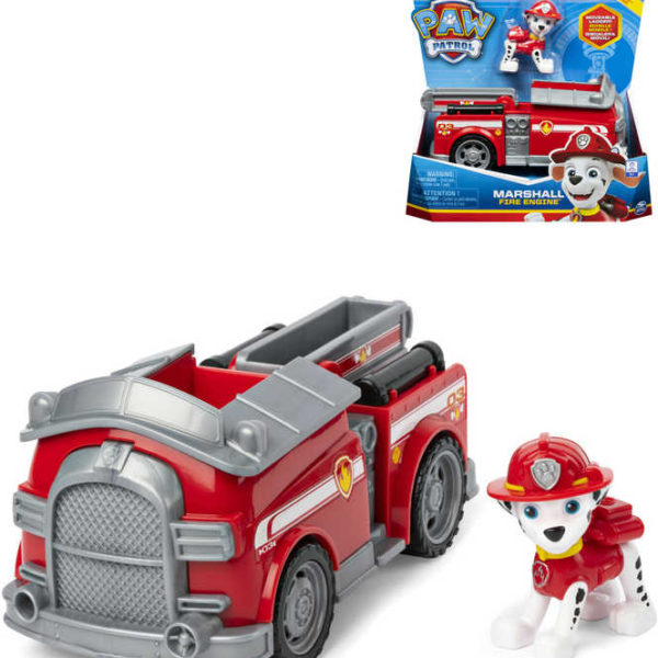 SPIN MASTER Paw Patrol auto hasičské Tlapková Patrola set s figurkou Marshall