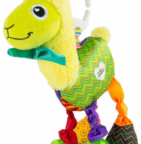 LAMAZE Baby lama Leonardo 22cm textilní závěsná hračka pro miminko