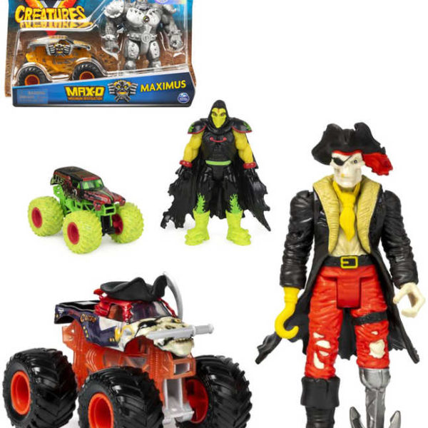 SPIN MASTER Auto Monster Jam 13cm set s figurkou různé druhy plast