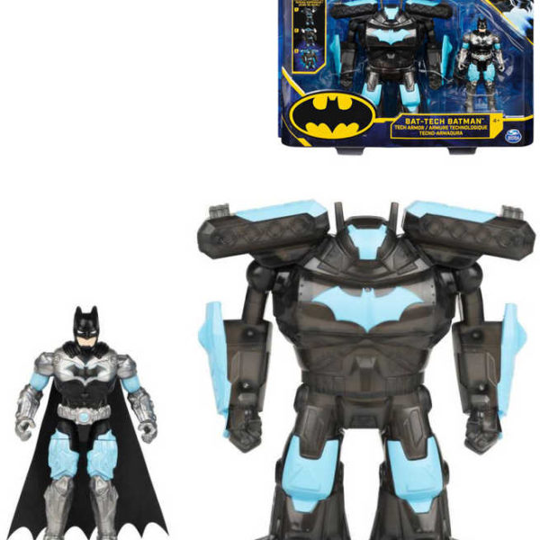 SPIN MASTER Batman figurka kloubová 10cm set s brněním v krabici plast