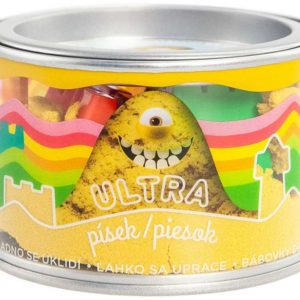EP Line Ultra písek kinetický magický 200g žlutý set s formičkami v plechovce
