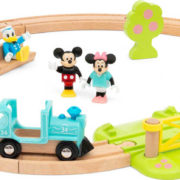 BRIO DŘEVO Vláčkodráha Myšáka Mickeyho set se 3 postavičkami