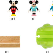 BRIO DŘEVO Vláčkodráha Myšáka Mickeyho set se 3 postavičkami