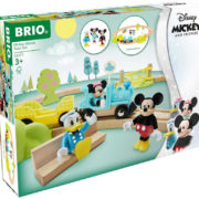 BRIO DŘEVO Vláčkodráha Myšáka Mickeyho set se 3 postavičkami