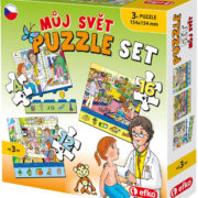 EFKO Puzzle vzdělávací Můj svět 3v1 32 dílků skládačka v krabici