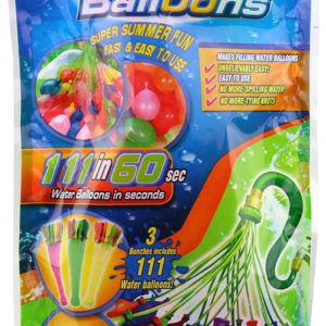 Vodní bomba set 111ks balónky barevné na vodu s adaptérem 3 pack v sáčku