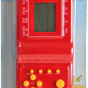 Hra retro digitální Brick Game Tetris na baterie na kartě 4 barvy plast Zvuk
