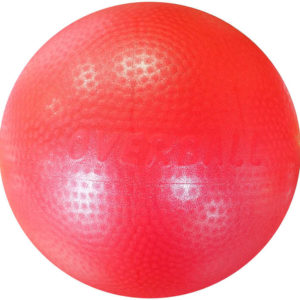 ACRA Míč overball 230mm červený fitness gymball rehabilitační do 150kg