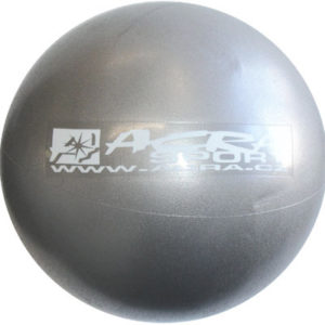 ACRA Míč overball 300mm stříbrný fitness gymball rehabilitační do 120kg