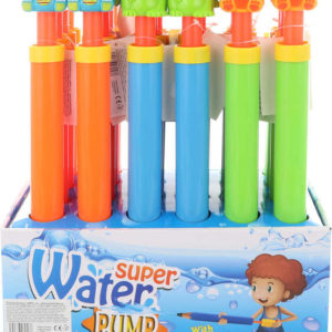 Vodní pumpa dělo se zvířátky 40cm trubice na vodu plast 3 druhy