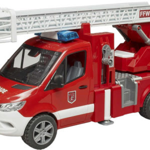 BRUDER 02673 Auto hasiči Mercedes Benz Sprinter stříká vodu na baterie Světlo Zvuk