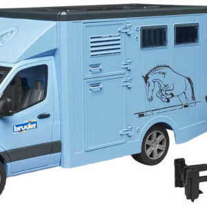 BRUDER 02674 Auto Mercedes Benz Sprinter přeprava zvířat se s koněm