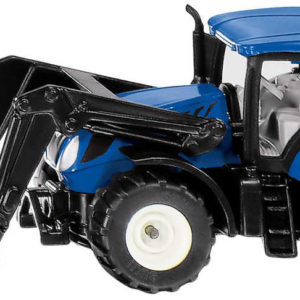 SIKU Traktor New Holland s čelním nakladačem modrý model kov 1396